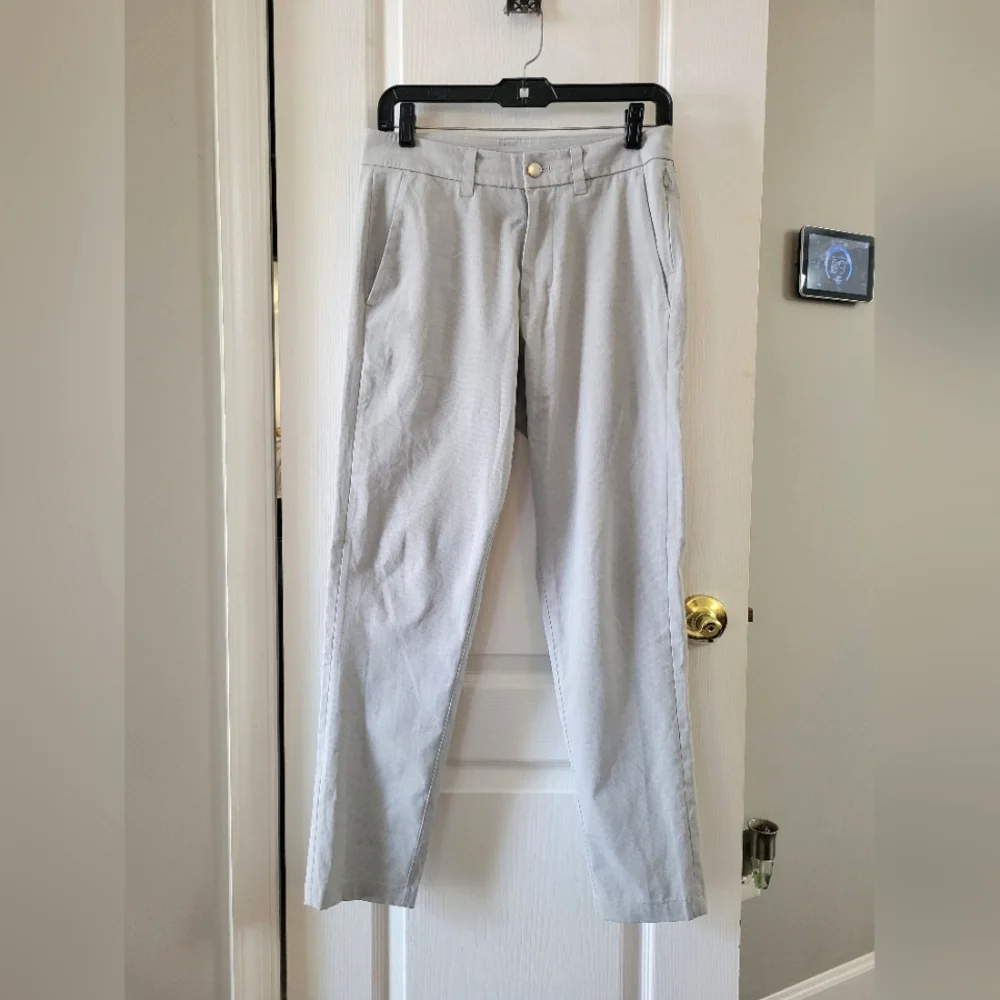 Lululemon Men's Commission Slim Fit Pants Ventlight Mesh Vapor Grey Size 28